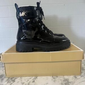 Michael Kors Black Glossy Boots